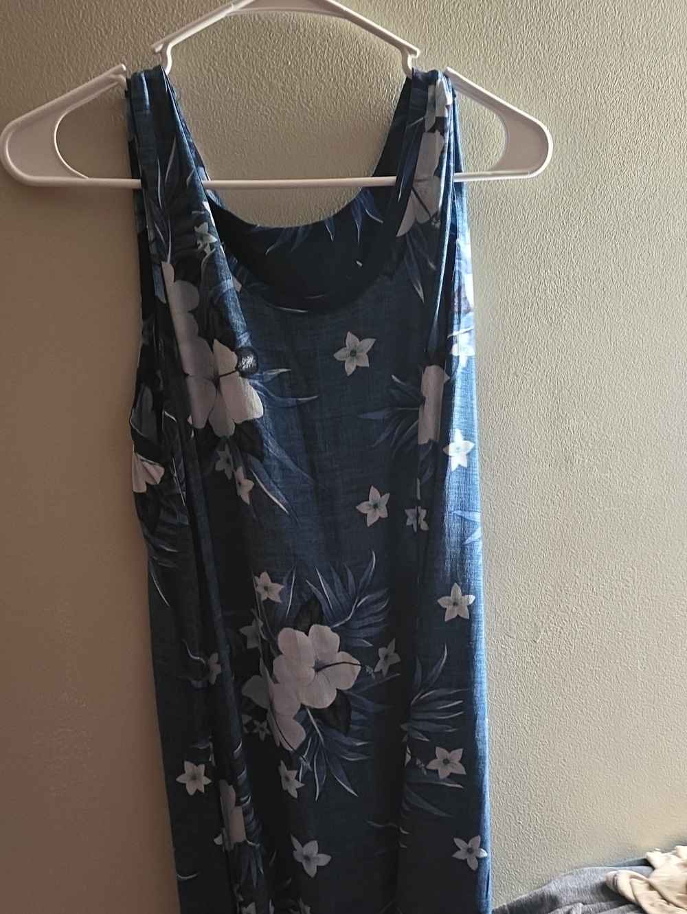 Hibiscus Collection Women's XXL Shift Hawaiian  Floral Sleeveless Beach Dress